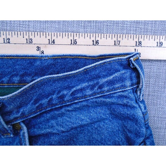 LL Bean Men's Lined Jeans 36" Waist Set of 2 Pants Blue Denim Made in USA - Picture 4 of 16